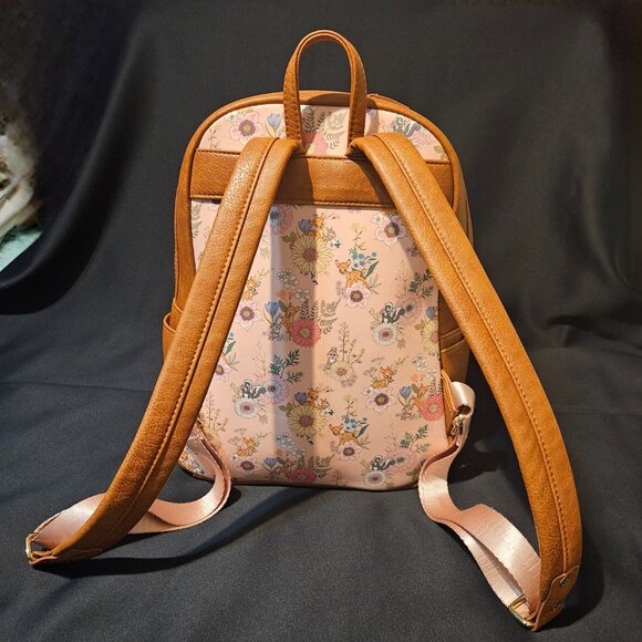 LOUNGEFLY Disney Bambi Cast Floral Backpack main image 6